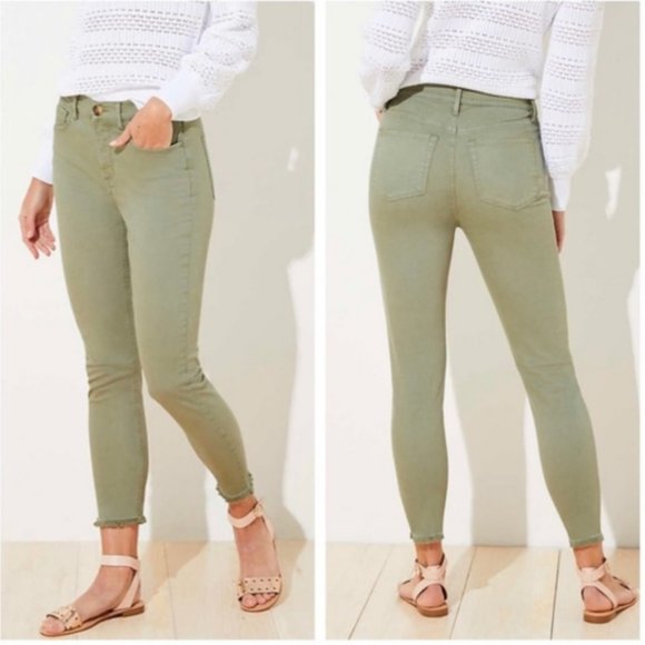 LOFT Denim - LOFT High Waist Skinny Crop Pants